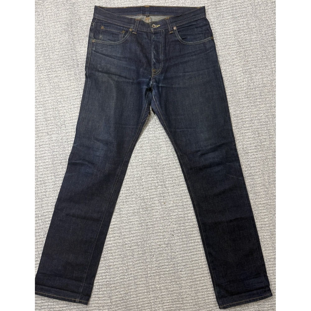 Jack Spade Mens 31 Slim Straight Denim‎ Jeans Button Fly Button Fly